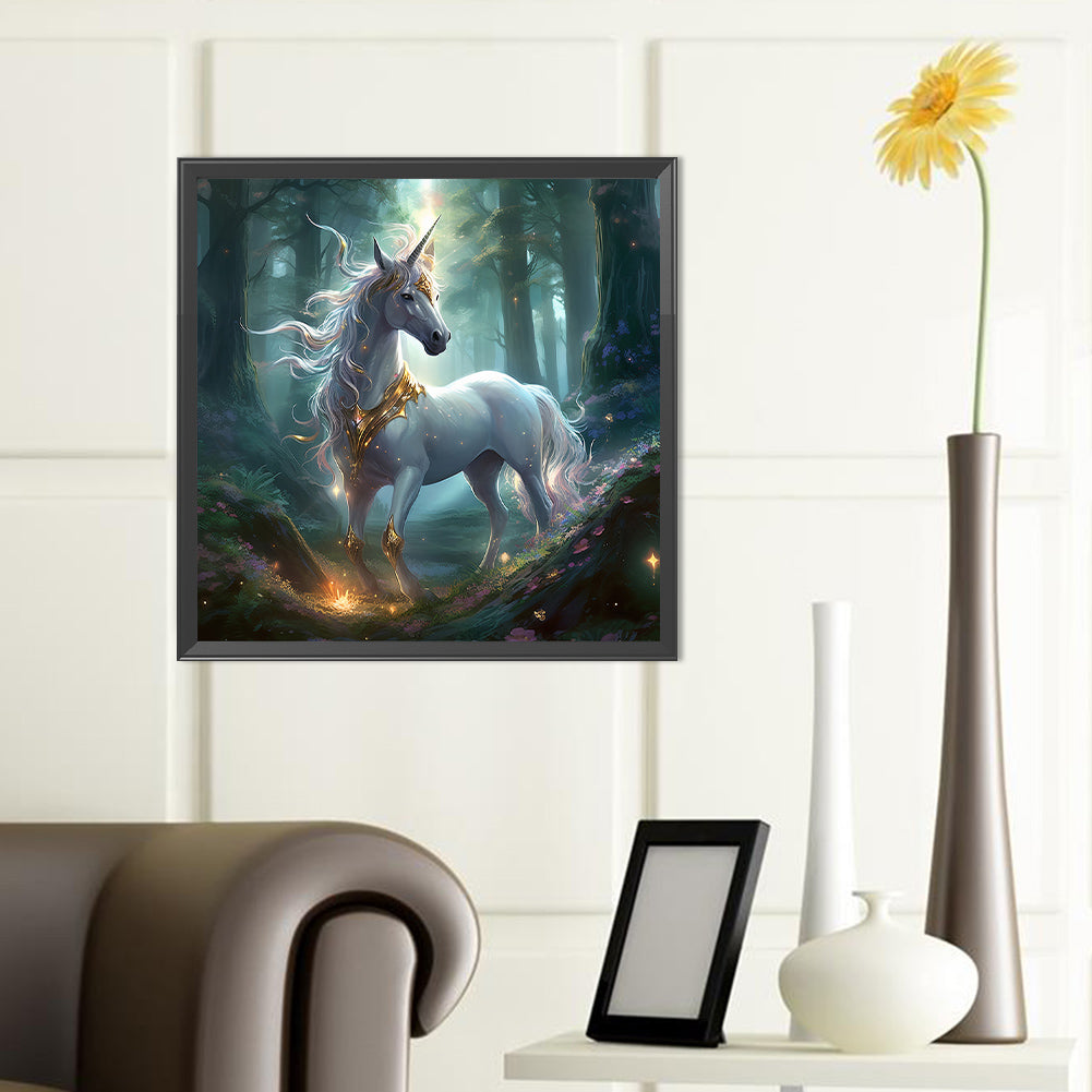 Forest Unicorn - Full Round Drill Diamond Painting 40*40CM