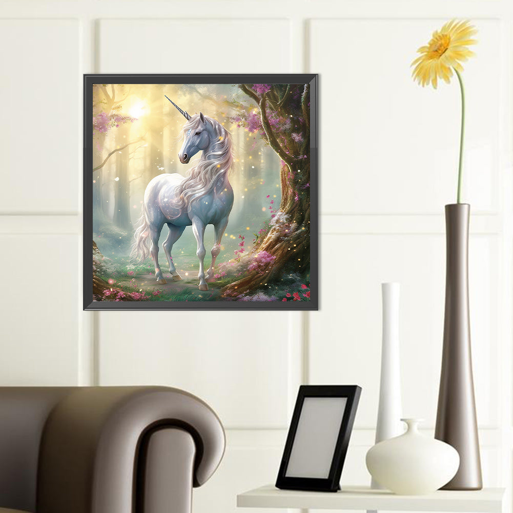 Forest Unicorn - Full Round Drill Diamond Painting 40*40CM