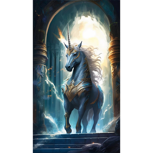 Fantasy Unicorn - Full Round Drill Diamond Painting 40*70CM