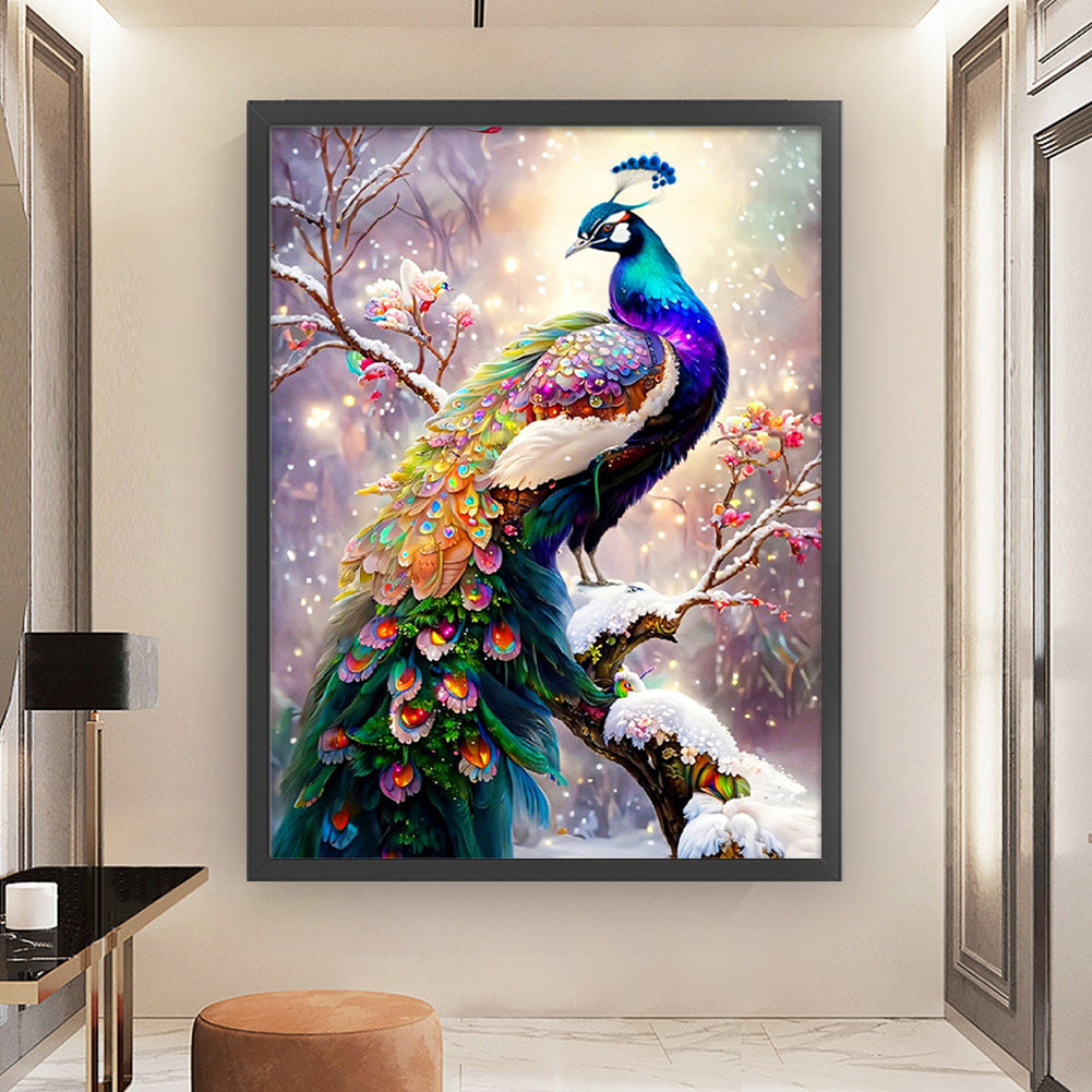 Peacock - 16CT Stamped Cross Stitch 50*65CM