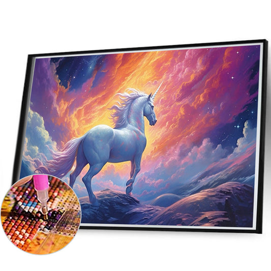 Unicorn - Full Round Drill Diamond Painting 60*40CM