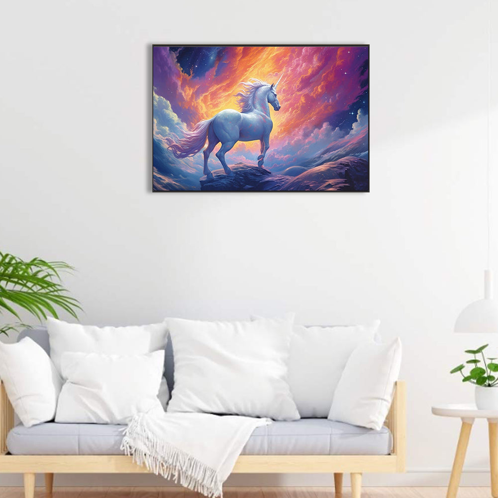 Unicorn - Full Round Drill Diamond Painting 60*40CM