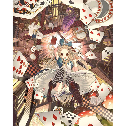 Alice In Wonderland - 11CT Stamped Cross Stitch 50*60CM