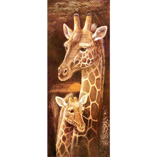 Giraffe - Full Round Drill Diamond Painting 30*75CM