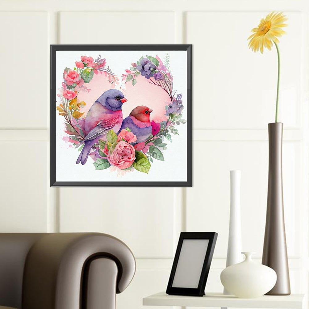 Love Sparrow - Full Round Drill Diamond Painting 40*40CM