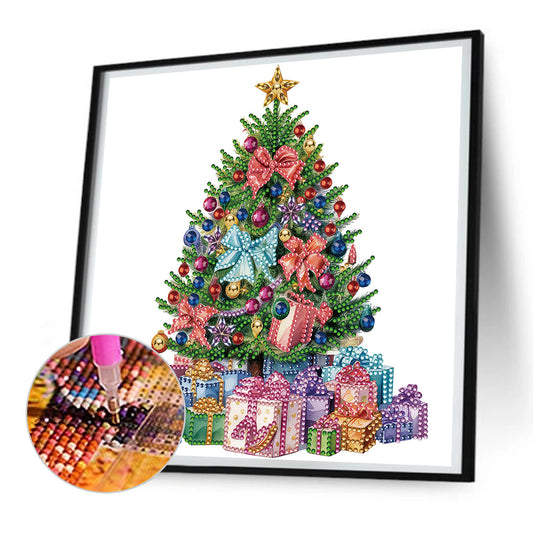 Colorful Christmas Tree - Special Shaped Drill Diamond Painting 30*30CM