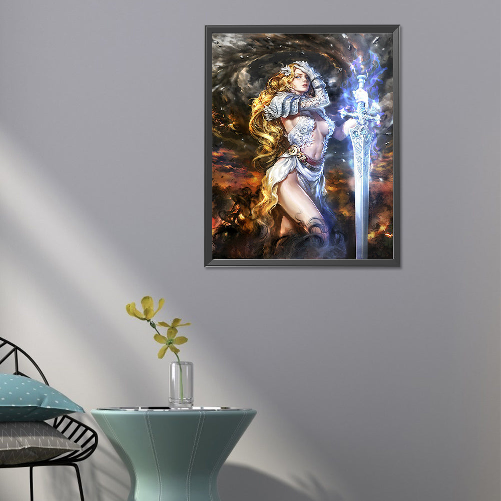 Warrior Goddess - Full Round Drill Diamond Painting 40*50CM