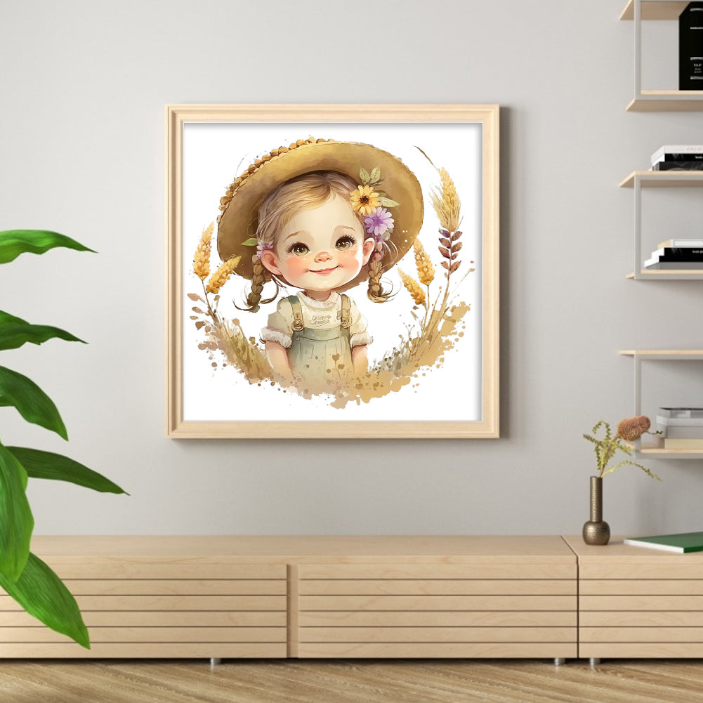Farm Baby - 18CT Stamped Cross Stitch 25*25CM