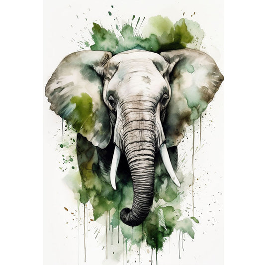 Elephant - 11CT Stamped Cross Stitch 50*70CM