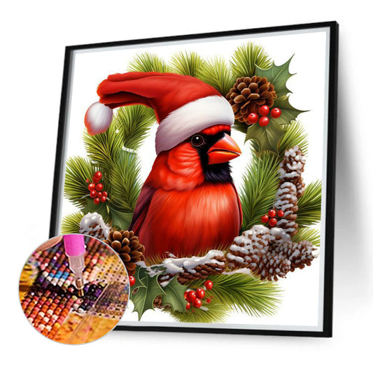 Nordic Cardinal - Full Round Drill Diamond Painting 40*40CM