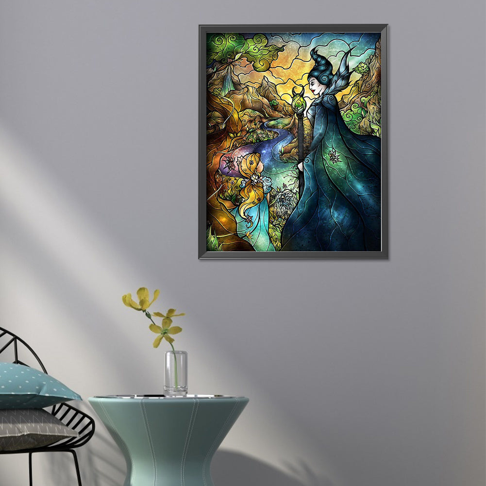 Maleficent - Full Round Drill Diamond Painting 40*50CM