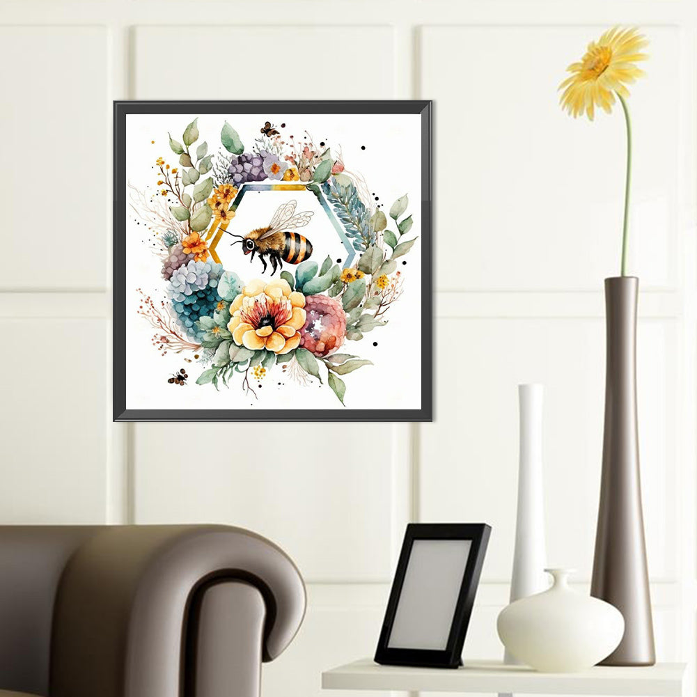 Bee - Full Round Drill Diamond Painting 40*40CM