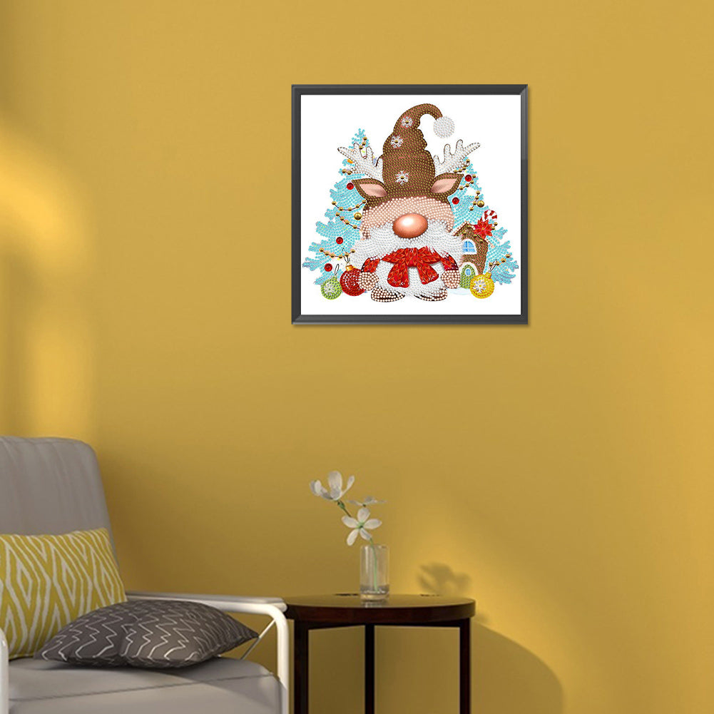 Christmas Gnome - Special Shaped Drill Diamond Painting 30*30CM