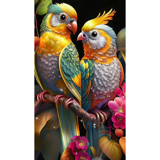 Romantic Bird - Full Round Drill Diamond Painting 40*70CM