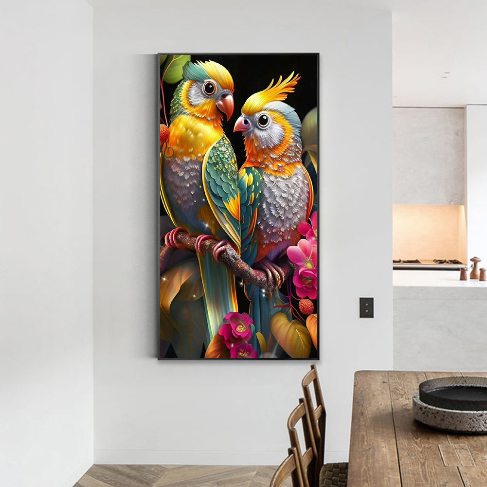 Romantic Bird - Full Round Drill Diamond Painting 40*70CM