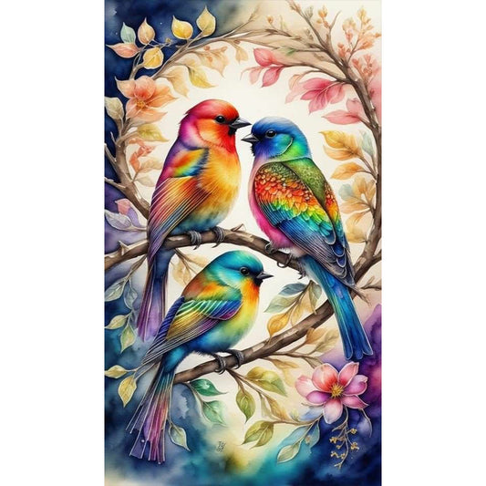 Romantic Bird - Full Round Drill Diamond Painting 40*70CM