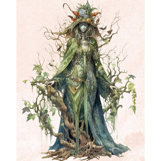 Witch - 11CT Stamped Cross Stitch 50*60CM