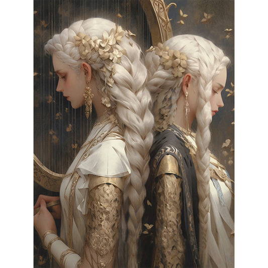 Girl - 11CT Stamped Cross Stitch 50*65CM