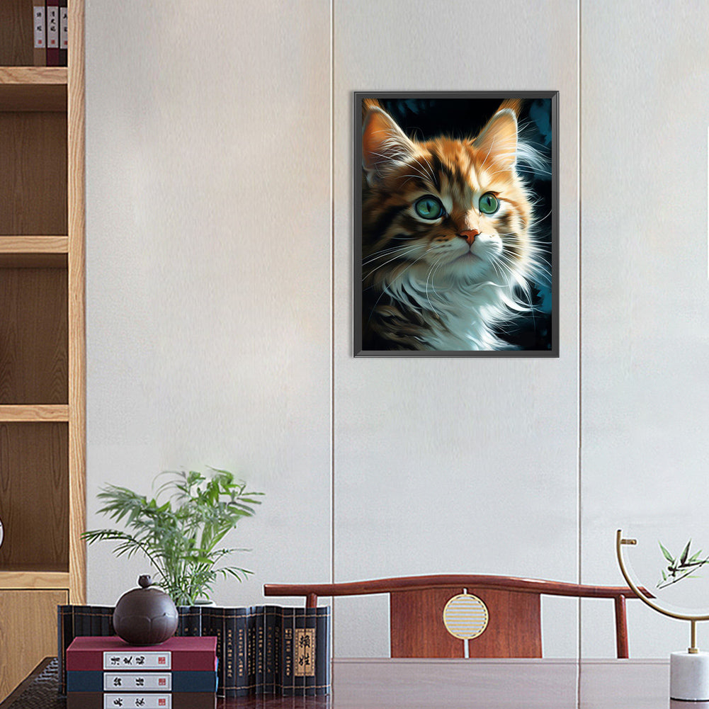 Cat - Full AB Dril Square Diamond Painting 30*40CM