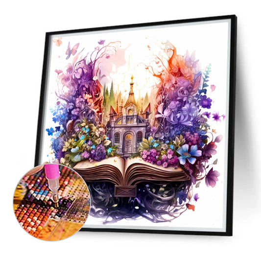 Book World - Full Round Drill Diamond Painting 40*40CM