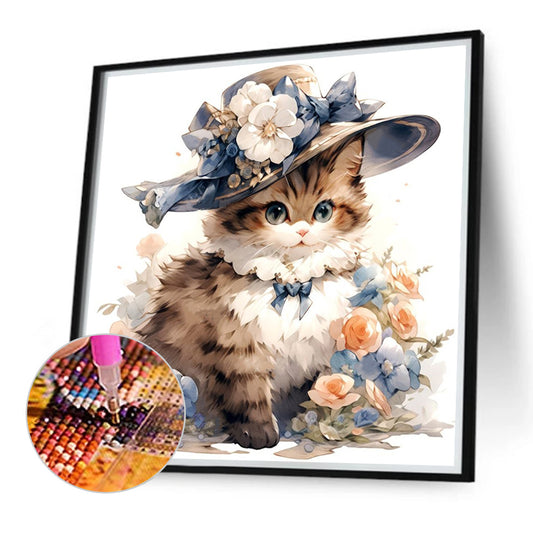 Miss Dog And Miss Cat - Full Round Drill Diamond Painting 40*40CM