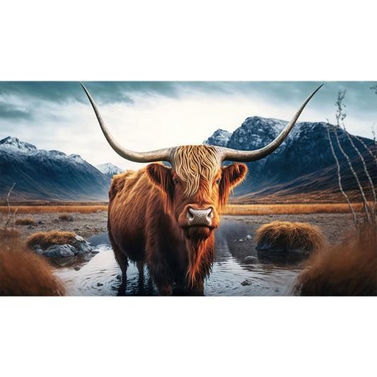 Highland Yak - Full Square Drill Diamond Painting 70*40CM