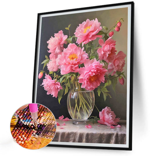 Flowers - Full Round Drill Diamond Painting 30*40CM