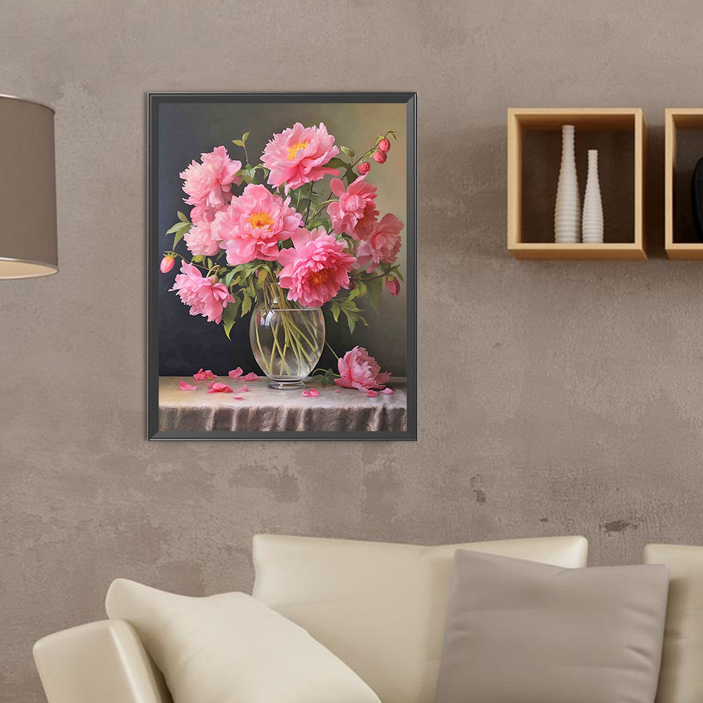 Flowers - Full Round Drill Diamond Painting 30*40CM