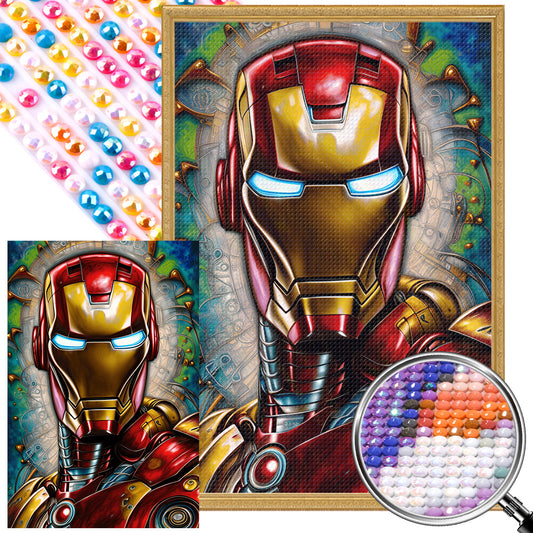 Iron Man - Full AB Dril Round Diamond Painting 40*60CM