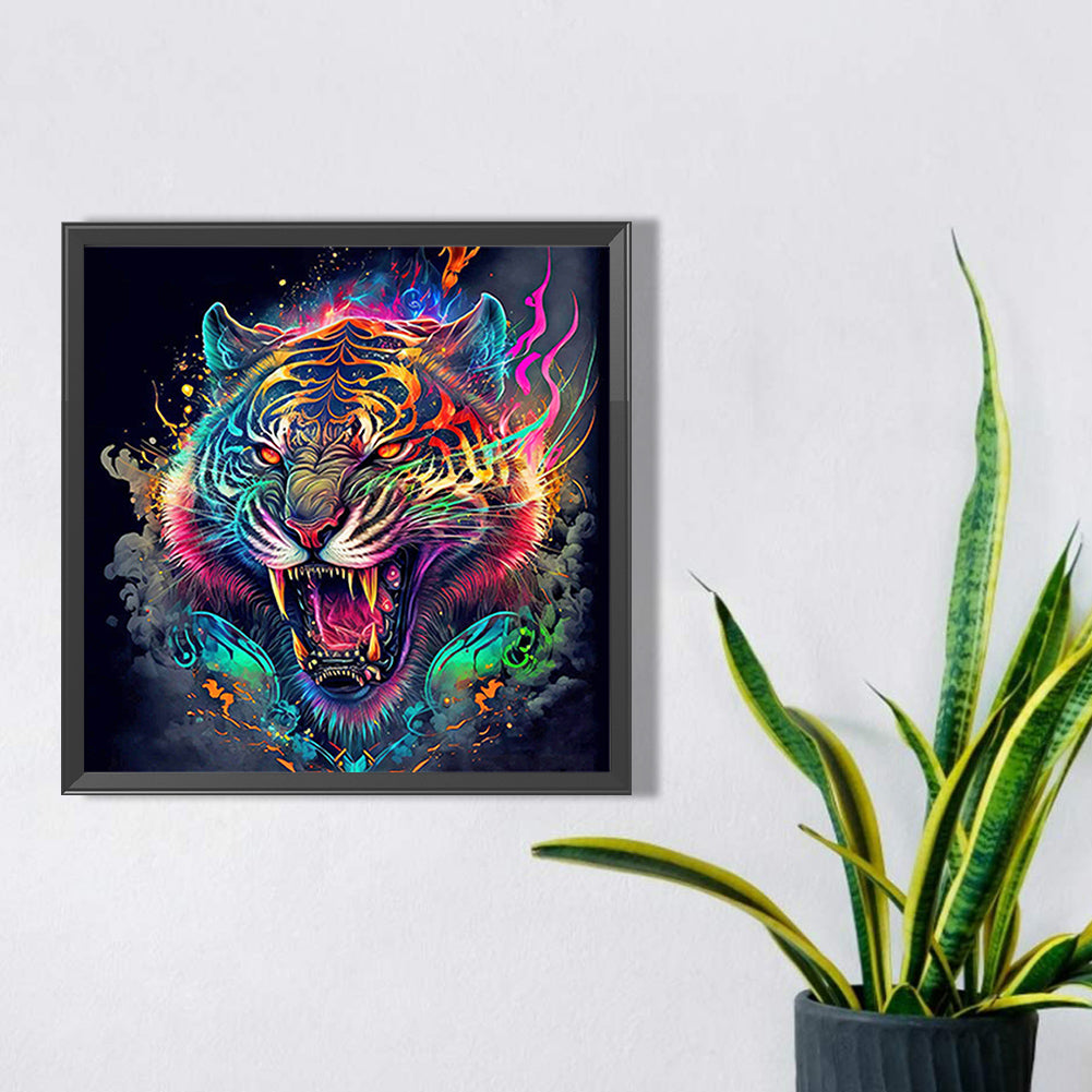 Colorful Animals-Tiger - Full Square Drill Diamond Painting 30*30CM