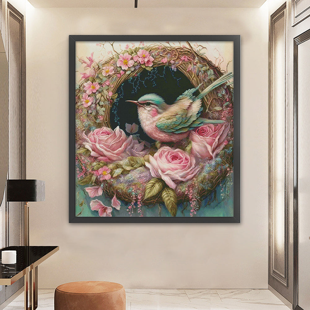Dream Nest - 16CT Stamped Cross Stitch 58*65CM(Spring)