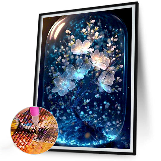 Glazed Crystal Flower - Full Round Drill Diamond Painting 30*40CM