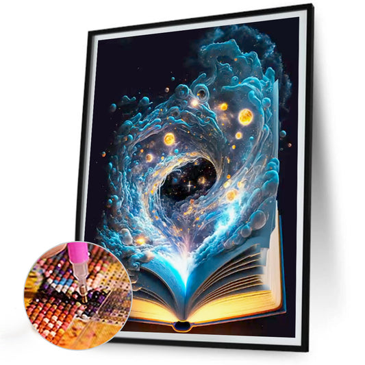 Fantasy Nebula Book - Full Round Drill Diamond Painting 30*40CM