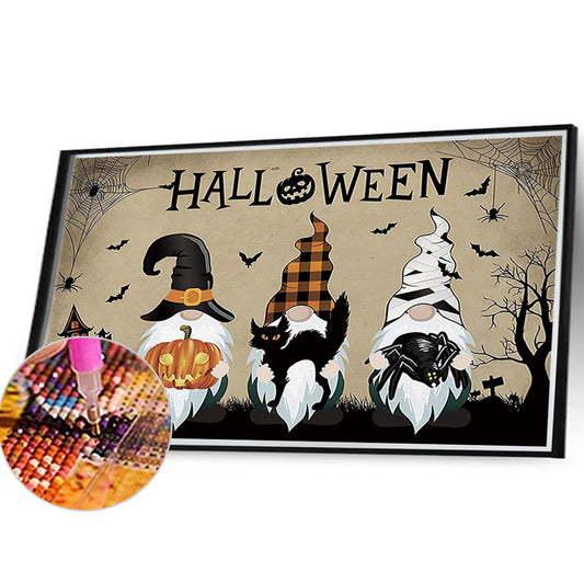 Halloween Gnome - Full Round Drill Diamond Painting 40*30CM