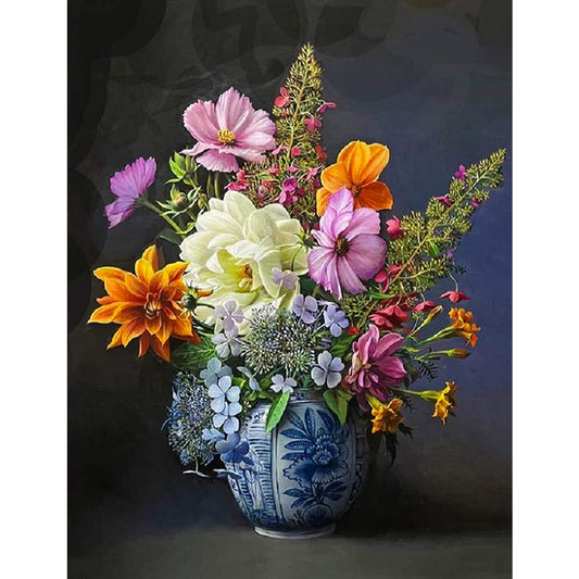 Vase Bouquet - Full Square Drill Diamond Painting 30*40CM