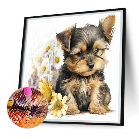 Cartoon Puppy - Full Round Drill Diamond Painting 30*30CM