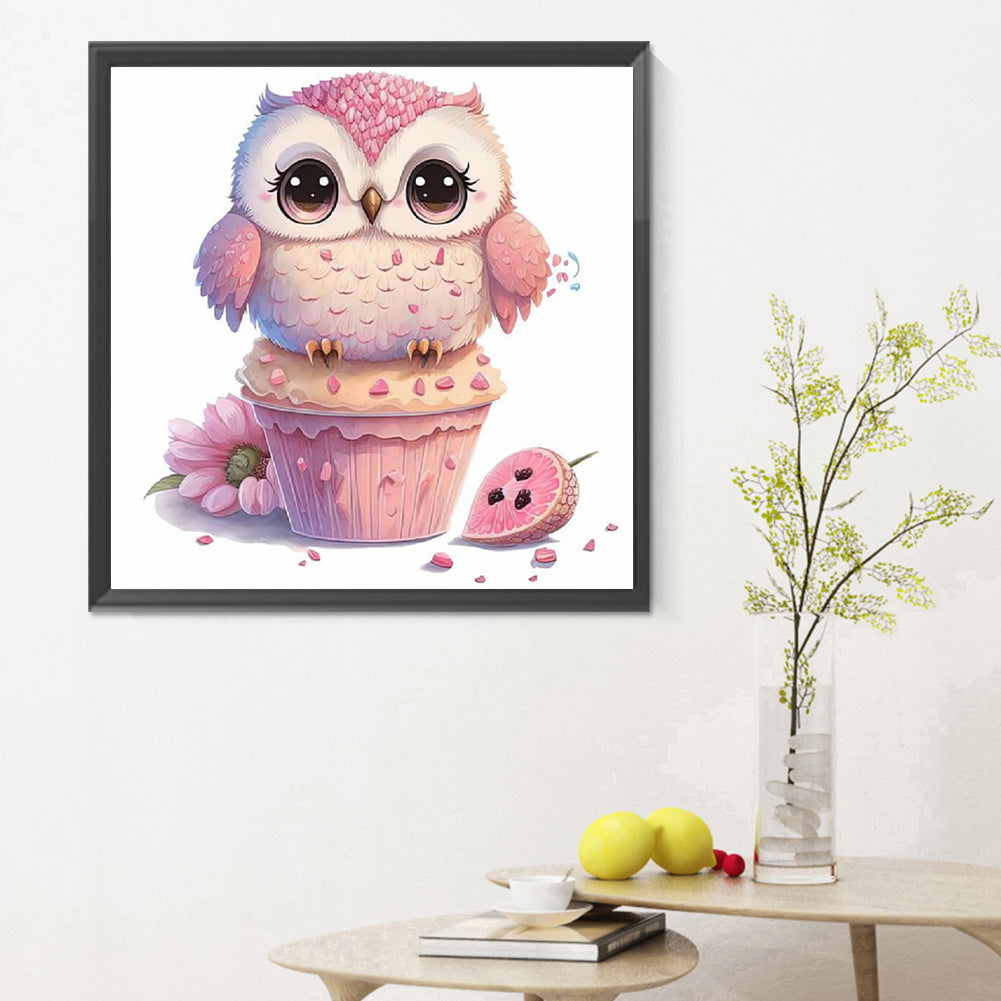 Cartoon Owl - Full Round Drill Diamond Painting 30*30CM