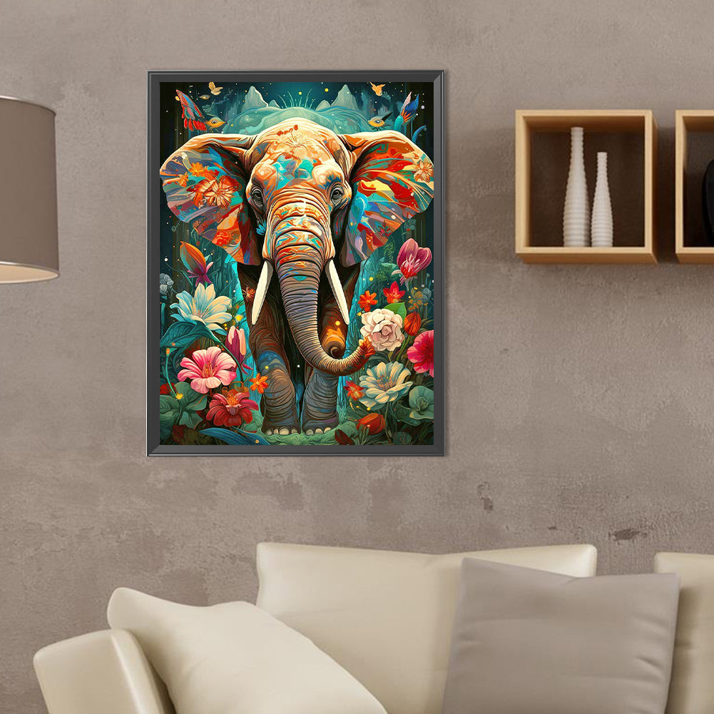 Elephant - Full Round Drill Diamond Painting 30*40CM