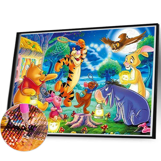 Winnie The Pooh And Friends Party - Full Round Drill Diamond Painting 40*60CM