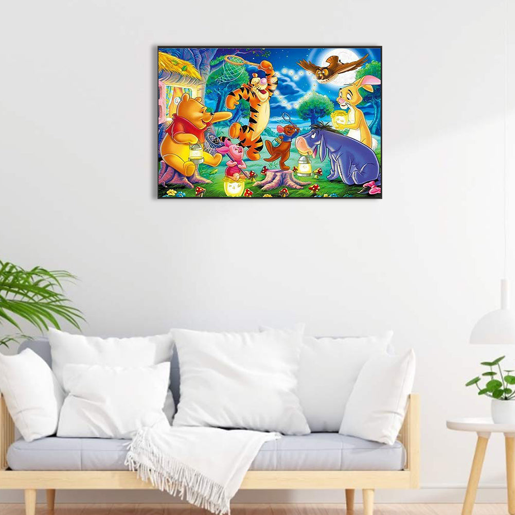 Winnie The Pooh And Friends Party - Full Round Drill Diamond Painting 40*60CM