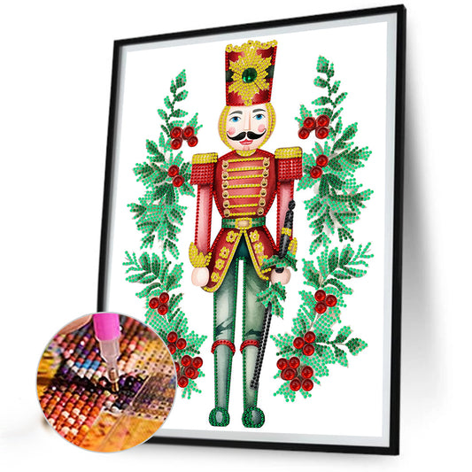 Christmas Nutcracker - Special Shaped Drill Diamond Painting 30*40CM