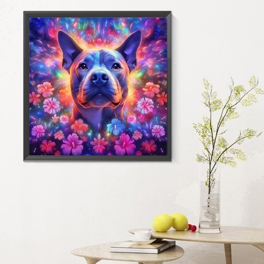 Colorful Dog - Full Round Drill Diamond Painting 30*30CM
