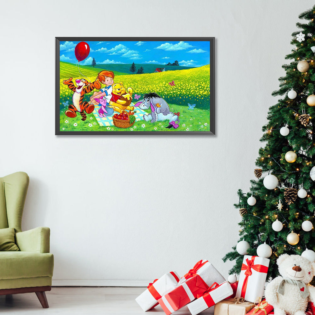 Winnie The Pooh And His Friends - Full Round Drill Diamond Painting 50*30CM
