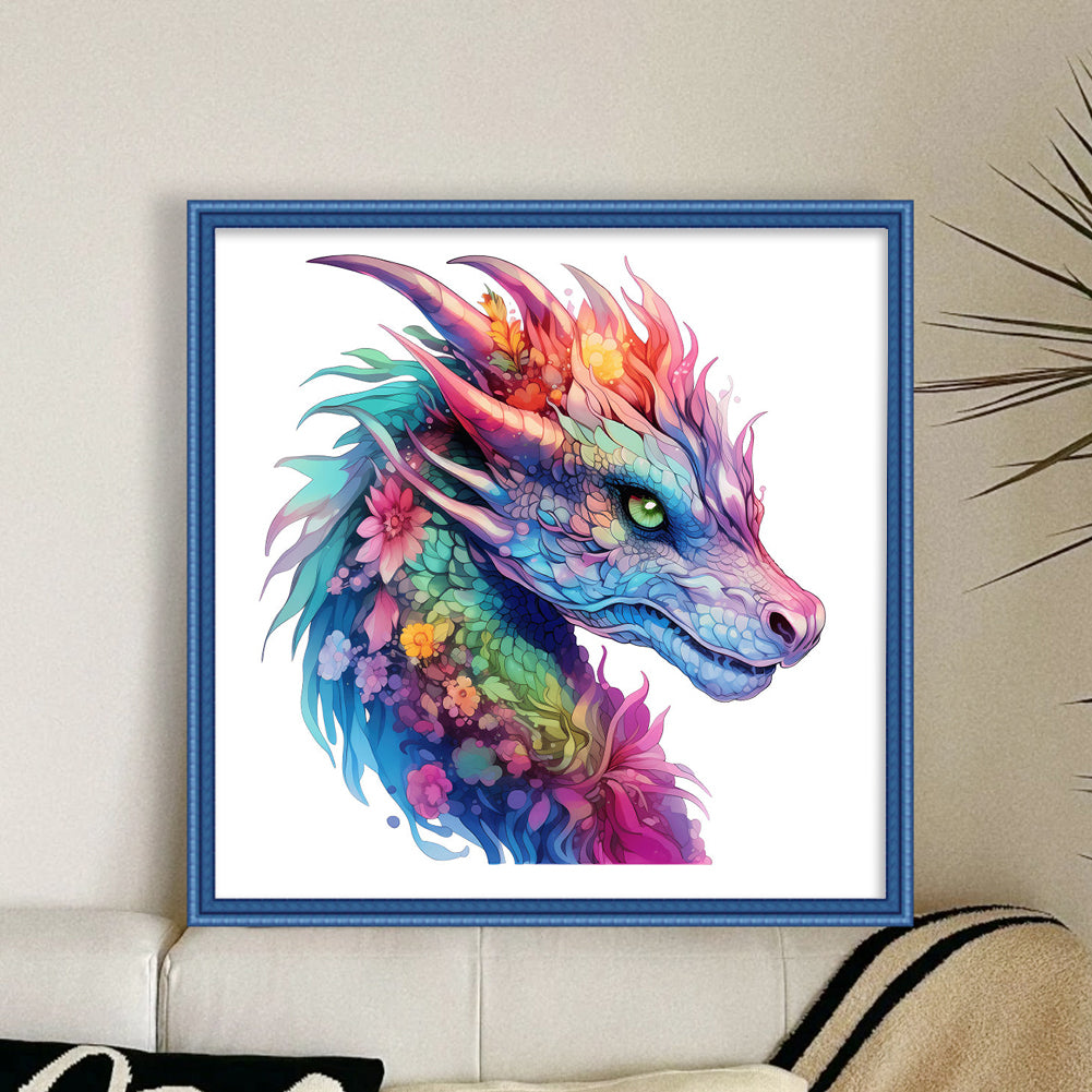 Dragon - 16CT Stamped Cross Stitch 35*35CM