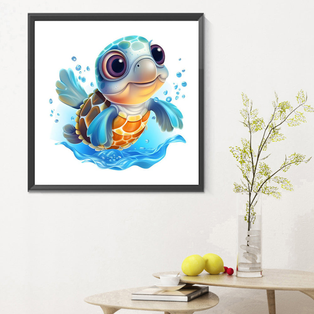 Sea Turtle - Full Round Drill Diamond Painting 30*30CM