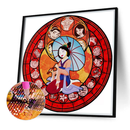 Hua Mulan - Full Round Drill Diamond Painting 40*40CM