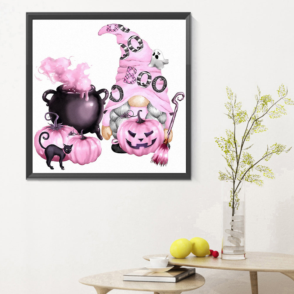 Halloween Gnome - Full Round Drill Diamond Painting 30*30CM