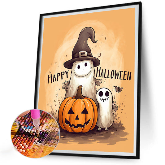 Halloween Ghost - Full Round Drill Diamond Painting 30*40CM