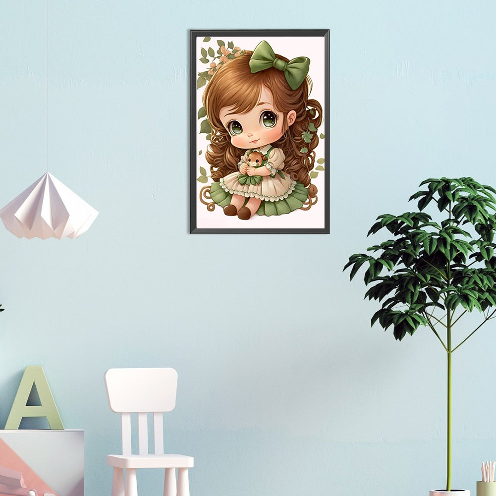 Little Girl - Full Round Drill Diamond Painting 30*45CM