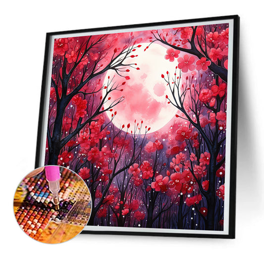 Mangrove Forest Under Moonlight - Full Round Drill Diamond Painting 30*30CM